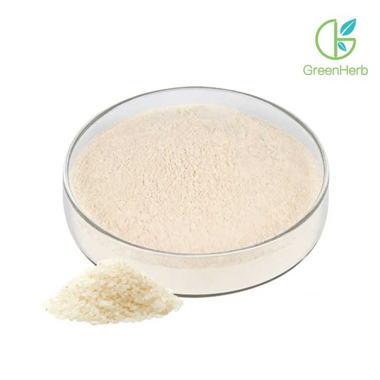 Chi tiết kết cấu cận cảnh của bột protein gạo